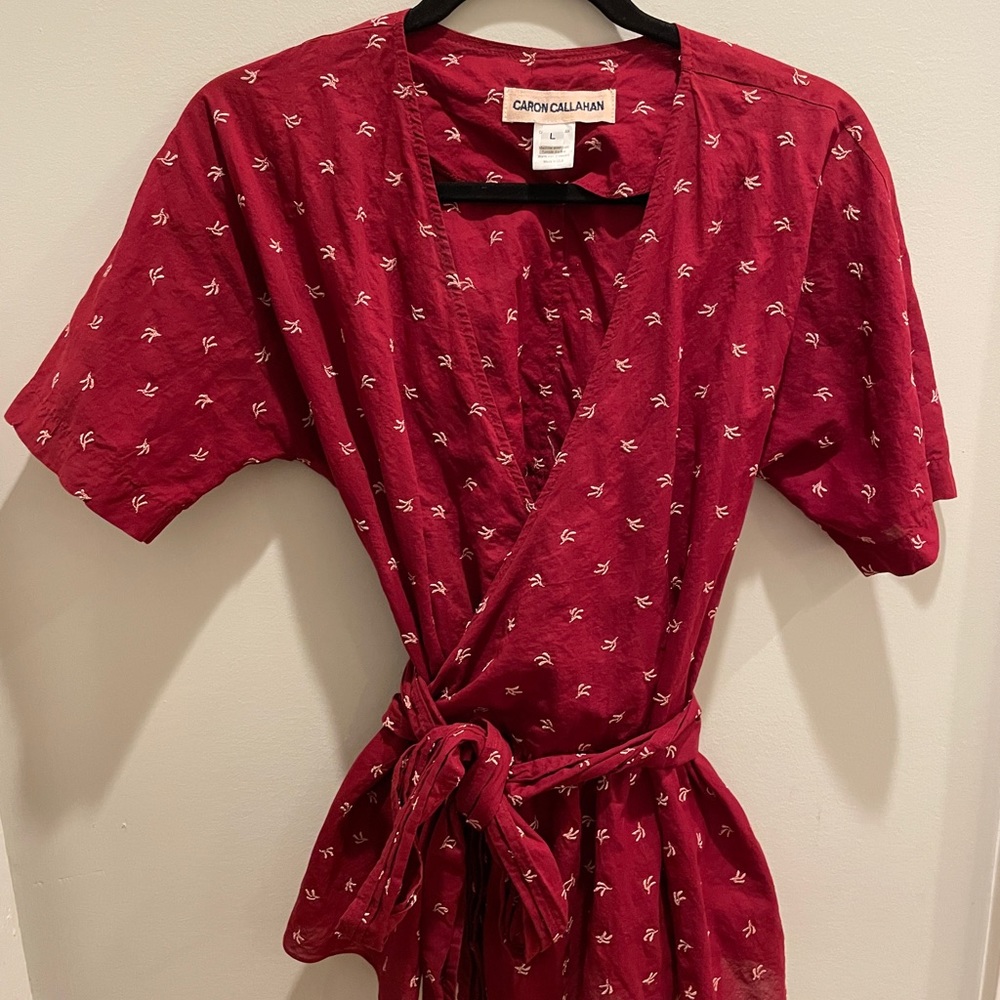 Caron Callahan Katia Top EUC - cranberry - L
